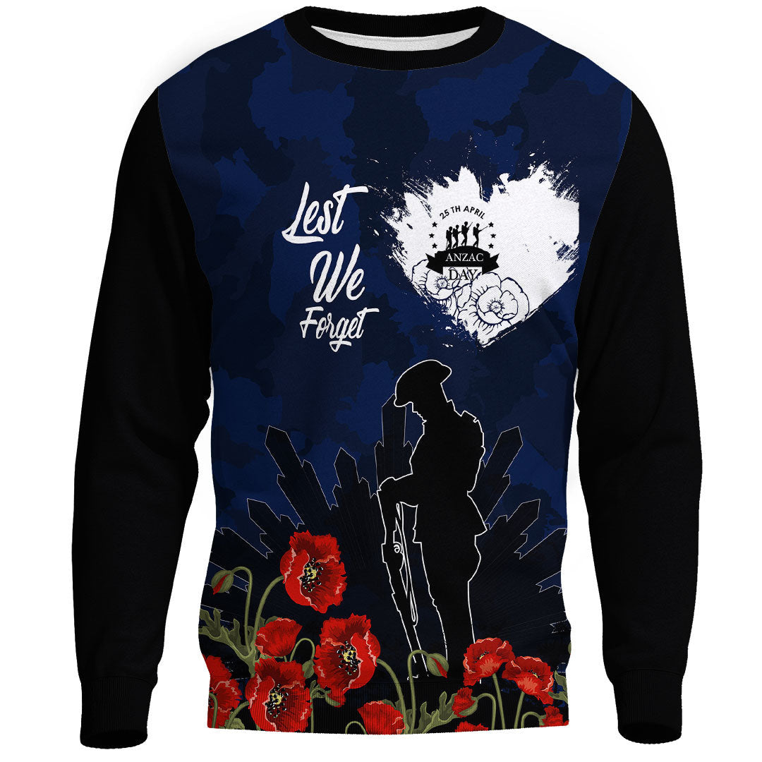 Polynesian Pride Clothing - Anzac Day Camouflage Lest We Forget.Sweatshirt - Polynesian Pride