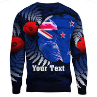 Polynesian Pride Clothing - (Custom) New Zealand Anzac Day Poppy.Sweatshirt - Polynesian Pride