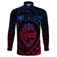 Polynesian Pride Long Sleeve Button Shirt - Guam Rising Style Long Sleeve Button Shirt LT10 - Polynesian Pride
