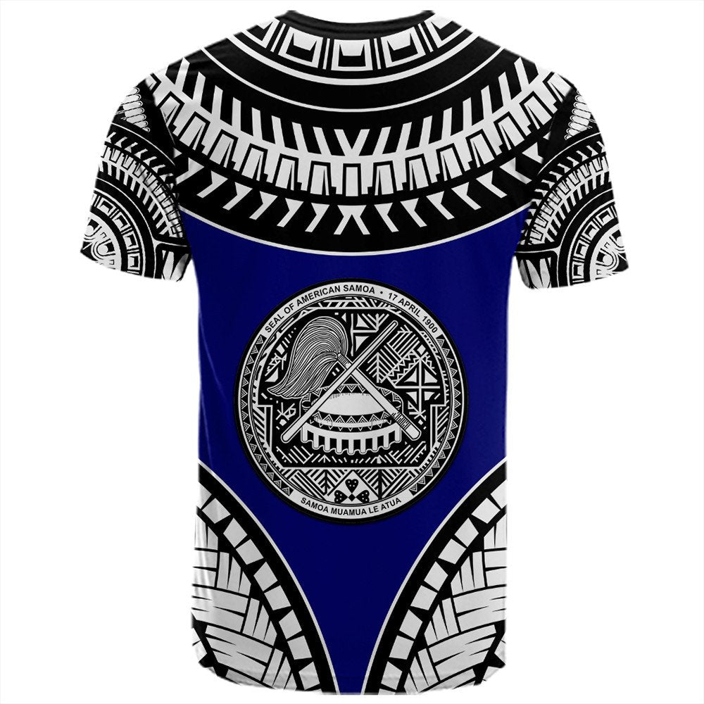 Polynesian Pride T Shirt American Samoa Tattoo Chief T Shirt LT10 - Polynesian Pride