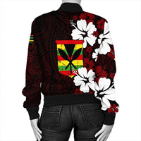 Polynesian Pride Jacket - Hawaii Kanaka Hibiscus Style Bomber Jacket LT10 - Polynesian Pride