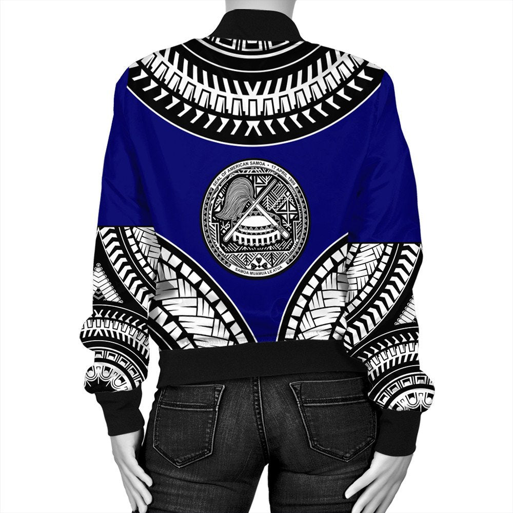Polynesian Pride Jacket - American Samoa Tattoo Chief Bomber Jacket LT10 - Polynesian Pride