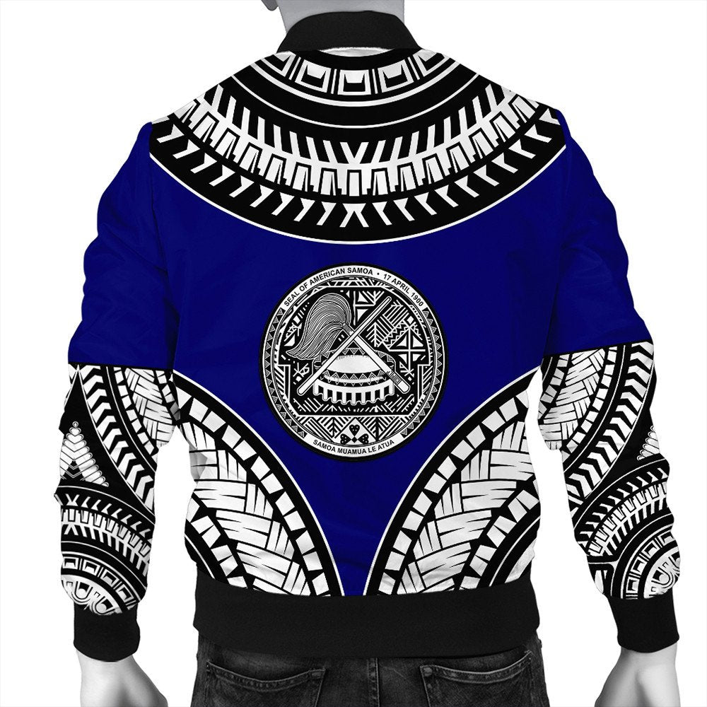 Polynesian Pride Jacket - American Samoa Tattoo Chief Bomber Jacket LT10 - Polynesian Pride