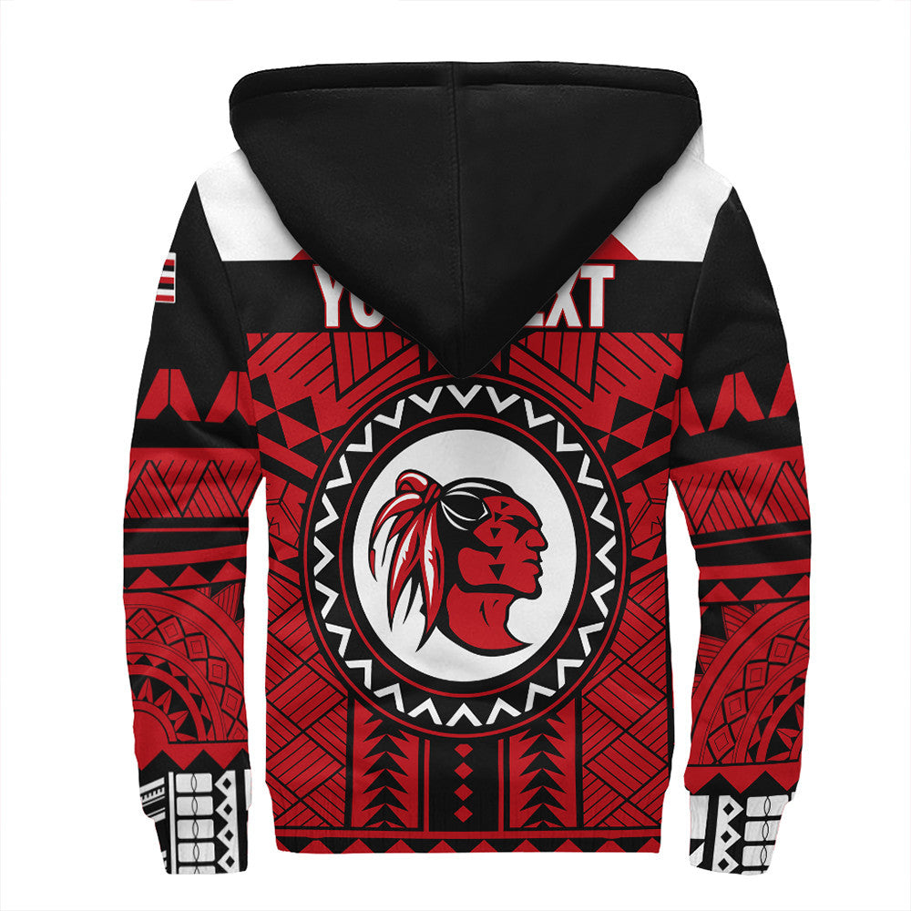Polynesian Pride Hoodie - Personalized Hawaiian High Kahuku Sherpa Hoodie LT10 - Polynesian Pride