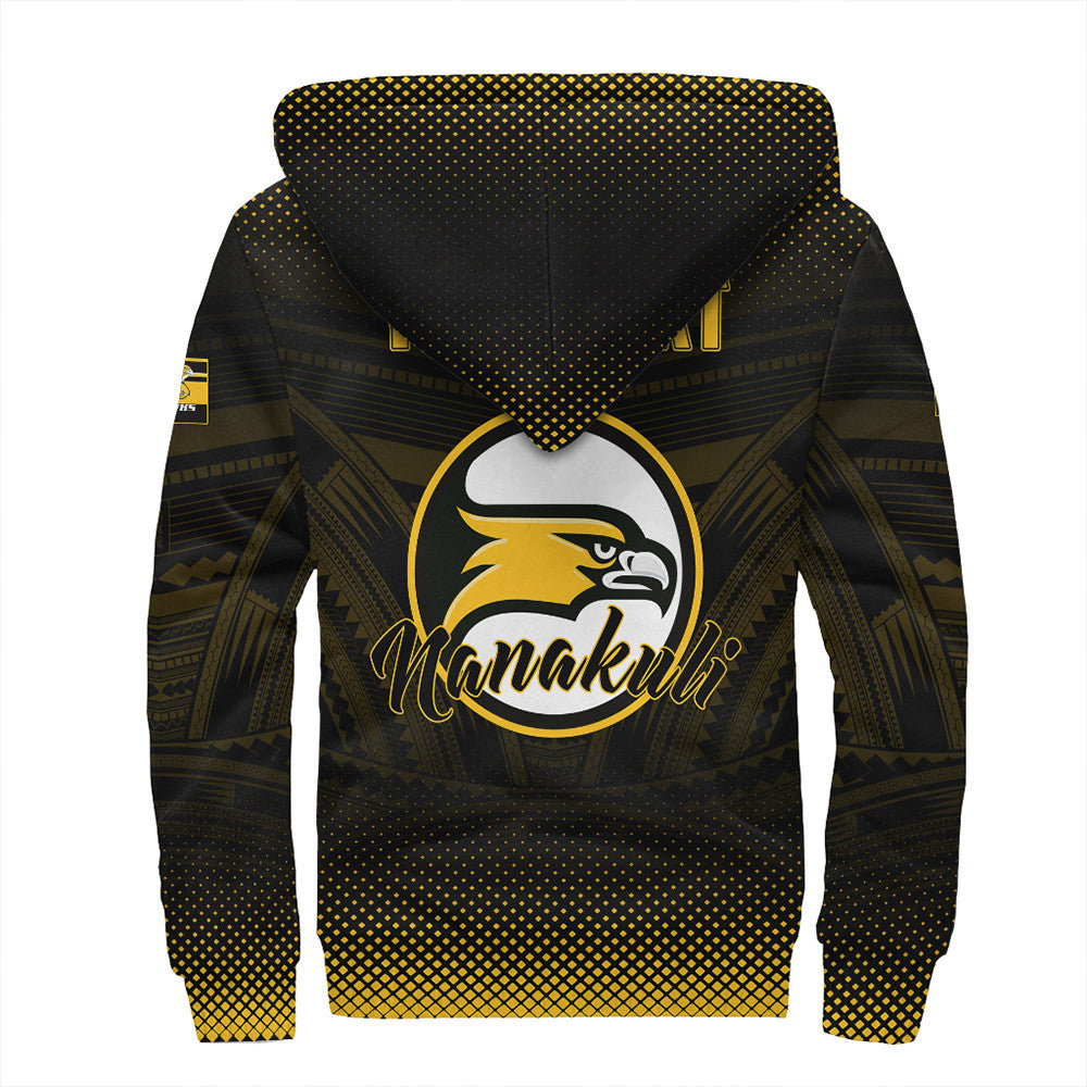 Polynesian Pride Hoodie - Personalized Hawaii Class Of Nanakuli Golden Hawks Sherpa Hoodie LT10 - Polynesian Pride