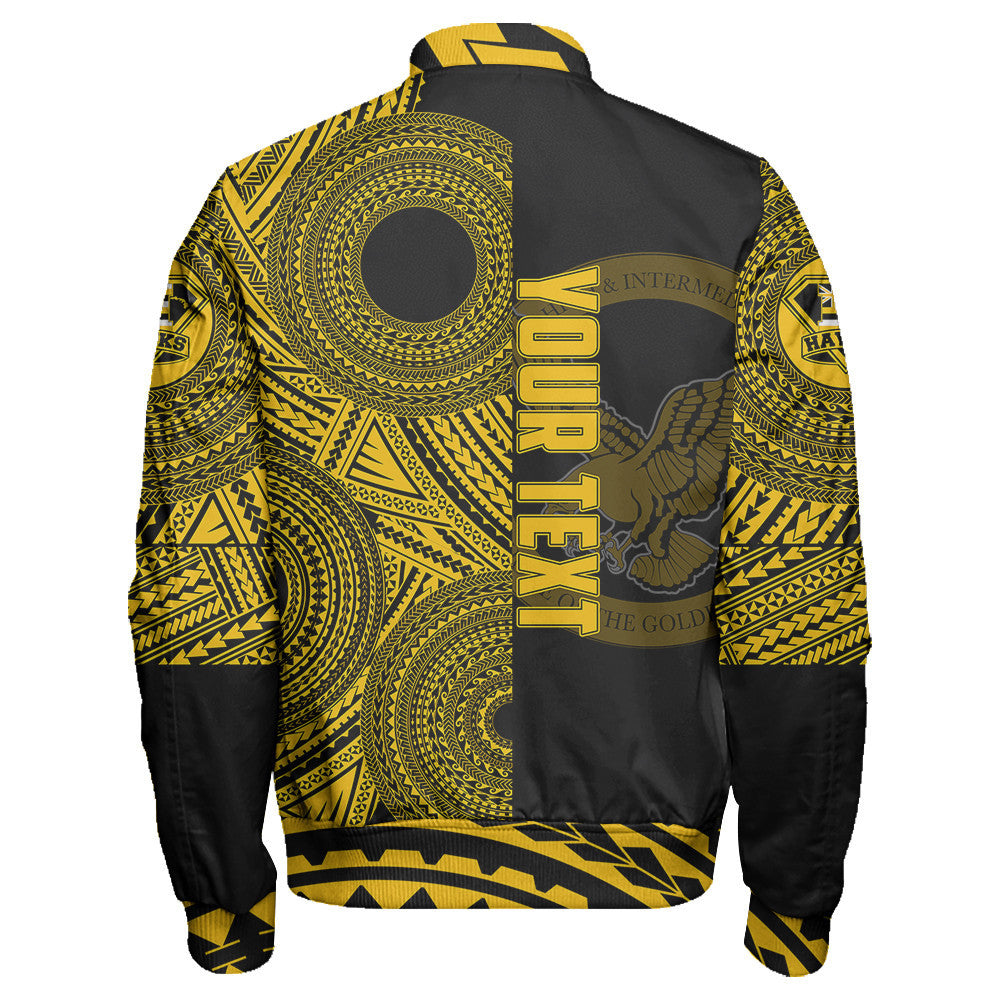 Polynesian Pride Jacket - Personalized Hawaii Class Of Nanakuli Sleeve Zip Bomber Jacket LT10 - Polynesian Pride