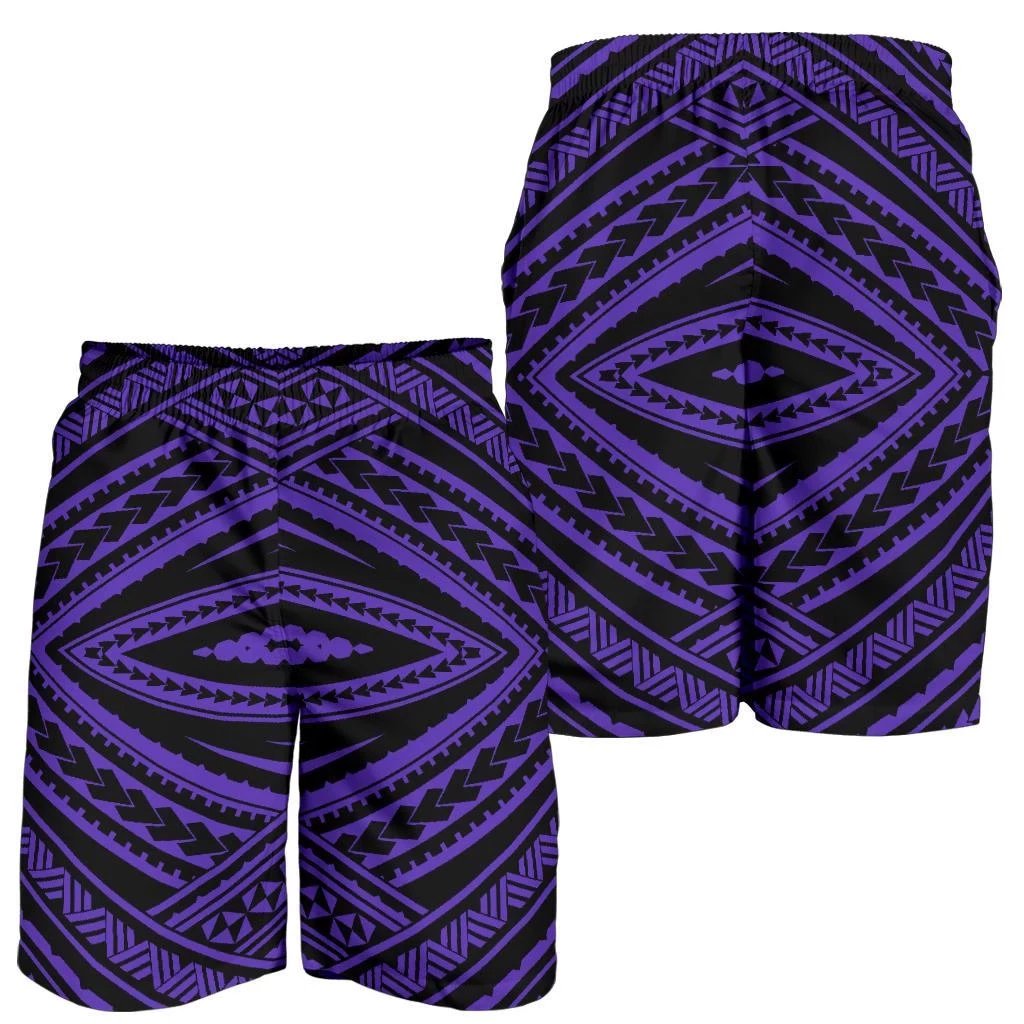 Polynesian Tatau Violet Men's Short Men's Shorts Violet - Polynesian Pride