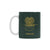 Papua New Guinea Passport White Mug One Style One Size Green - Polynesian Pride