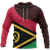 Vanuatu Pullover Hoodie Vanuatu Flag Polynesian tattoo A0 Unisex Red - Polynesian Pride