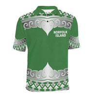 Norfolk Island Polo Shirt Wave Style - Polynesian Pride