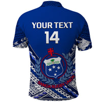 (Custom Text and Number) Samoan Rugby Manu Samoa 7s Polynesian Pattern Polo Shirt LT14 - Polynesian Pride