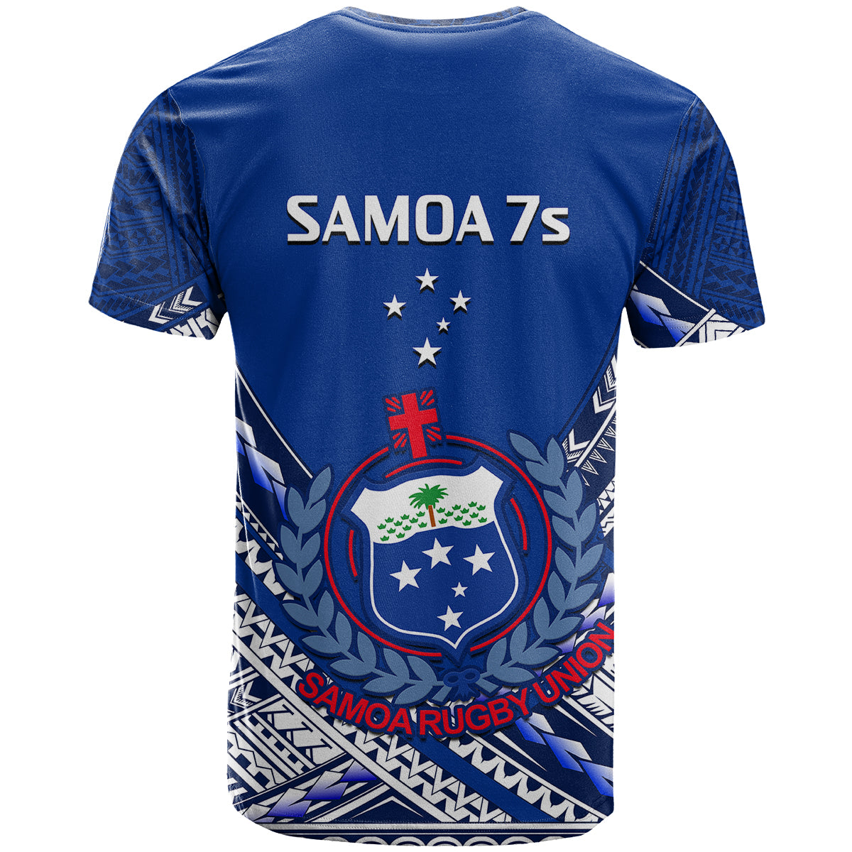 Samoan Rugby Manu Samoa 7s Polynesian Pattern T Shirt LT14 - Polynesian Pride