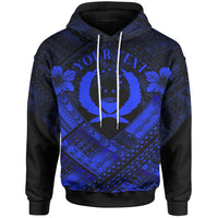 Pohnpei Custom Polynesian Hoodie Pohnpei Blue Seal Camisole Hibiscus Style Unisex Blue - Polynesian Pride