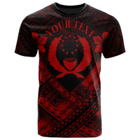 Pohnpei Custom PolynesianT Shirts Pohnpei Red Seal Camisole Hibiscus Style Unisex Red - Polynesian Pride