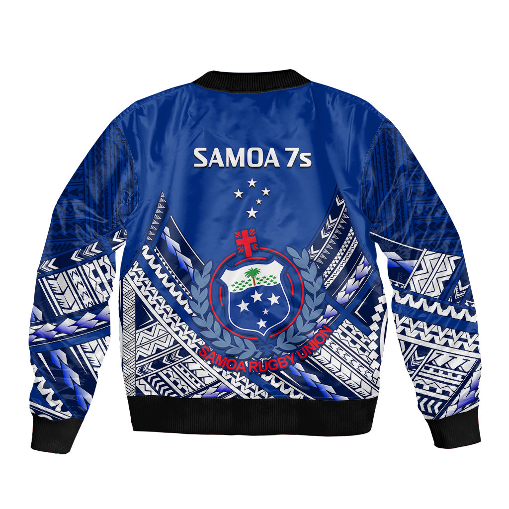 Samoan Rugby Manu Samoa 7s Polynesian Pattern Bomber Jacket LT14 - Polynesian Pride