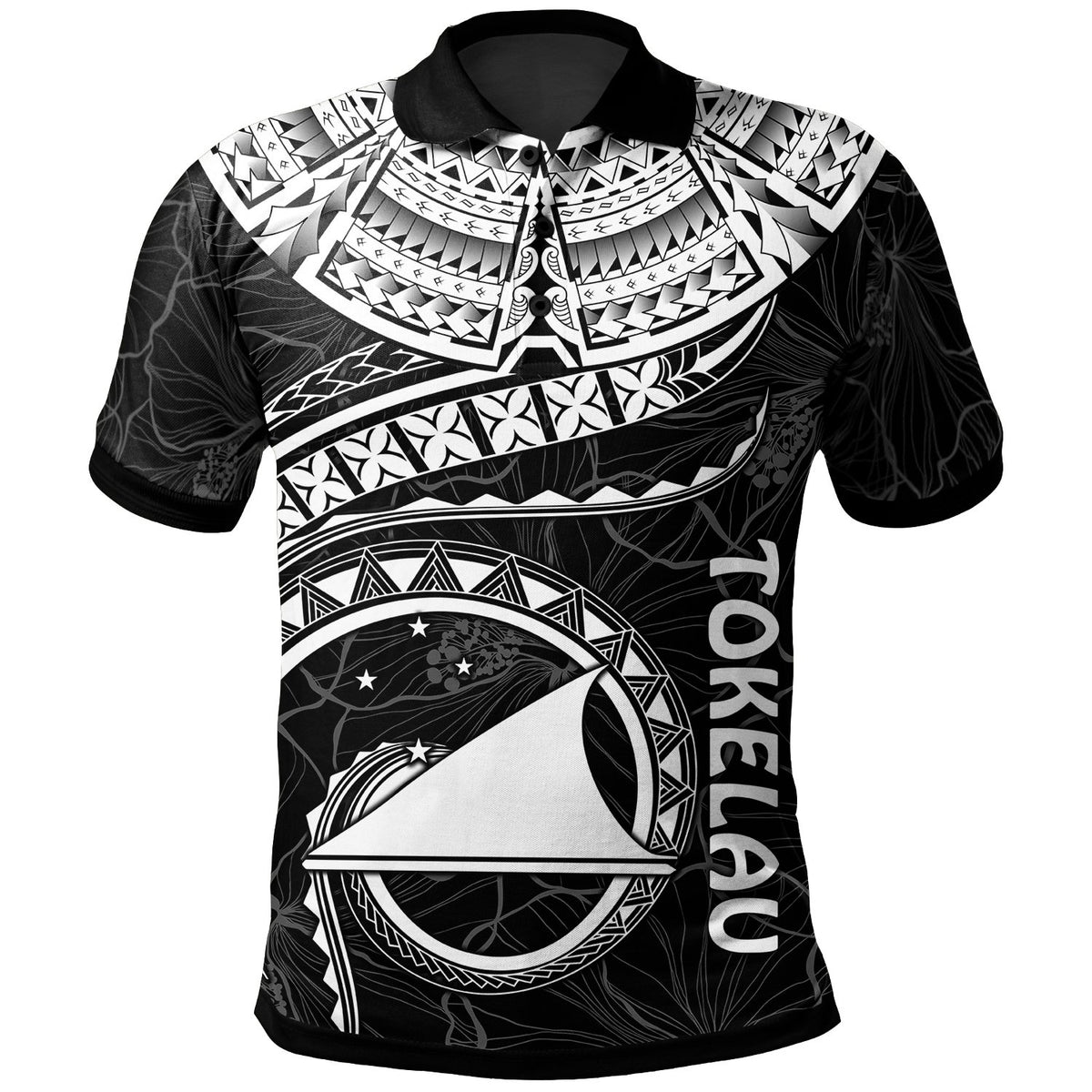 Tokelau Polynesian Polo Shirt Tokelau Waves (White) Unisex White - Polynesian Pride