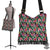 Hawaii Tropical Flowers, Palm And Leaves Crossbody Boho Handbag Crossbody Boho Handbag One Size Green - Polynesian Pride