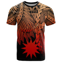 Nauru Polynesian T Shirt Tribal Wave Tattoo Red Ver 2 Unisex Red - Polynesian Pride