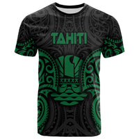 Tahiti Polynesian T Shirt Tahitian Spirit Green Unisex Art - Polynesian Pride