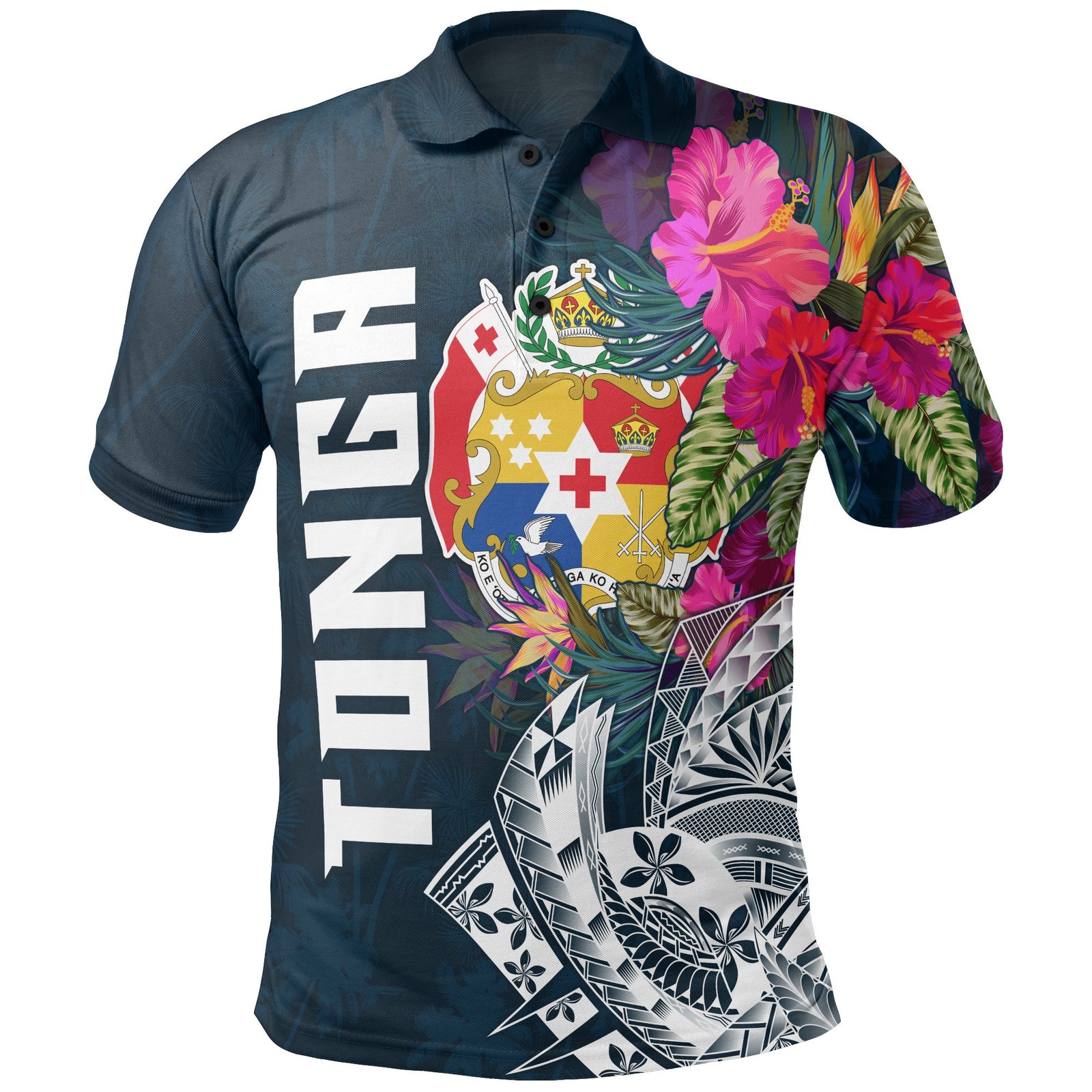 Tonga Polo Shirt Tongan Summer Vibes Unisex Blue - Polynesian Pride