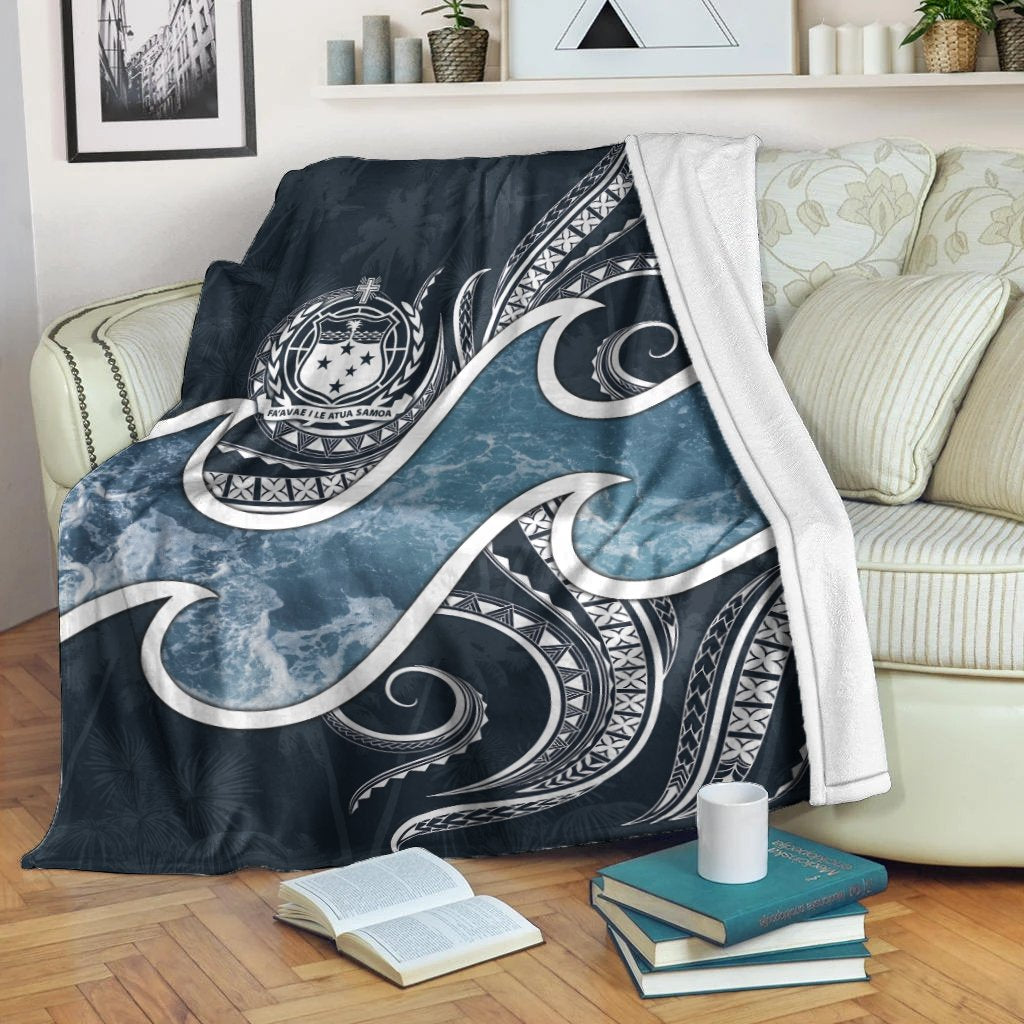 Samoa Polynesian Premium blanket - Ocean Style - Polynesian Pride