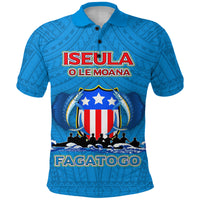 American Samoa Polo Shirt Iseula o le Moana of Fagatogo Pride LT12 Unisex Blue - Polynesian Pride