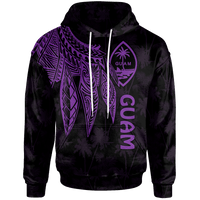 Guam Hoodie Polynesian Wings (Purple) Purple - Polynesian Pride