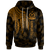 Vanuatu Hoodie Polynesian Wings (Golden) Unisex Golden - Polynesian Pride