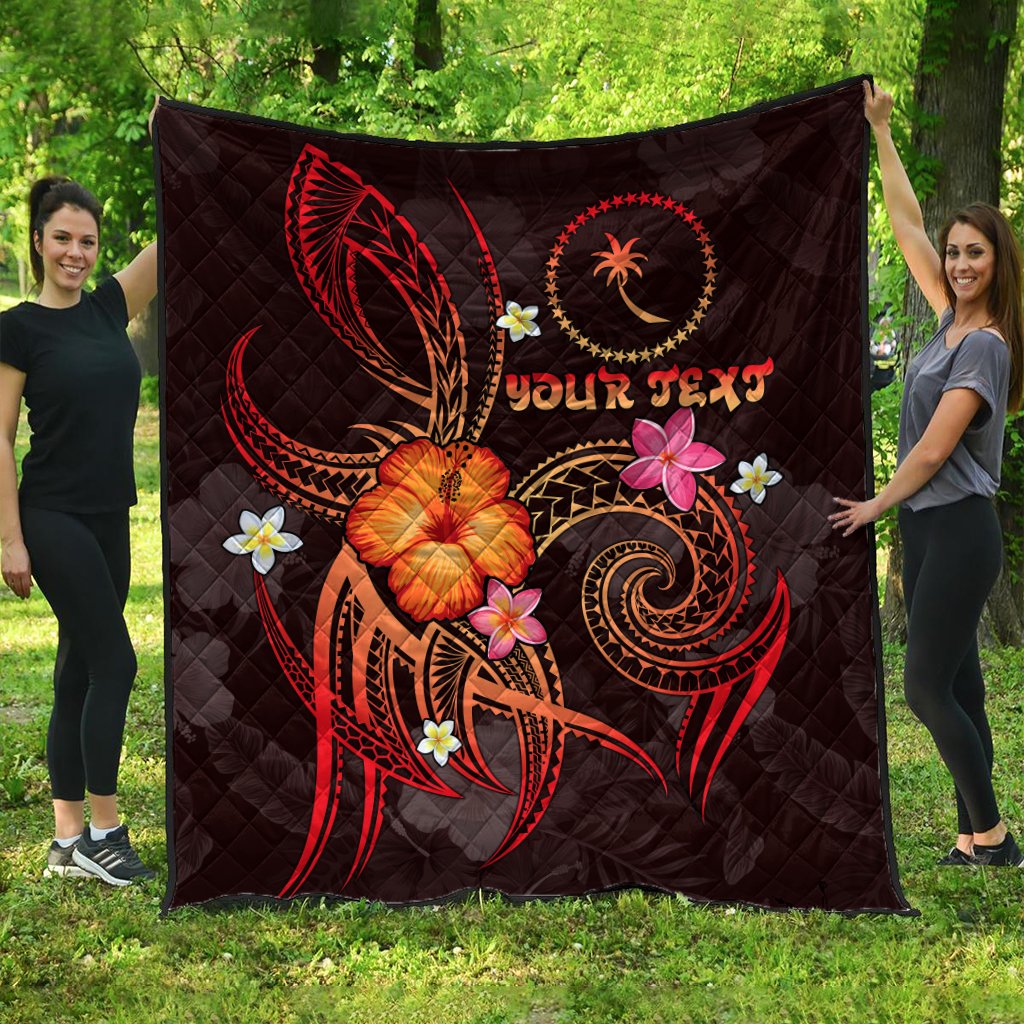Chuuk Polynesian Personalised Premium Quilt - Legend of Chuuk (Red) - Polynesian Pride