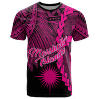 Marshall Islands Polynesian T Shirt Tribal Wave Tattoo Pink Unisex Pink - Polynesian Pride