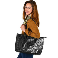 Samoa Leather Tote - Custom Personalised Polynesian Pattern Style - Polynesian Pride