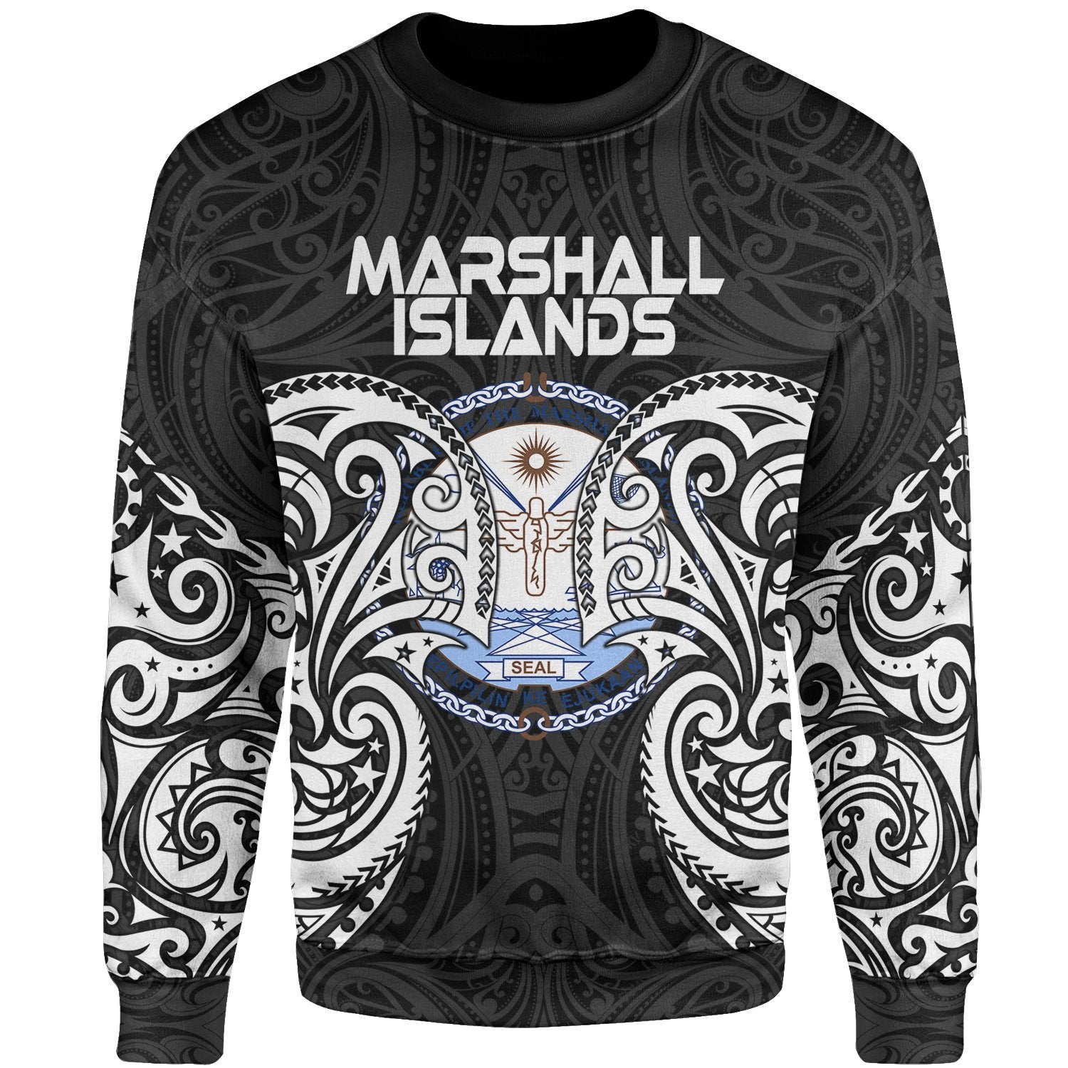 Marshall Islands Polynesian Sweater - Spirit Style White Unisex White - Polynesian Pride