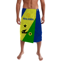 Malampa Vanuatu Province Lavalava Flag Style LT12 Lavalava Blue - Polynesian Pride
