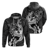 Polynesian Shark Tattoo Hawaii Tribal Hoodie LT12 Hoodie Black - Polynesian Pride