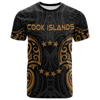 Cook Islands Polynesian T Shirt Cook Islands Spirit Gold Unisex Gold - Polynesian Pride