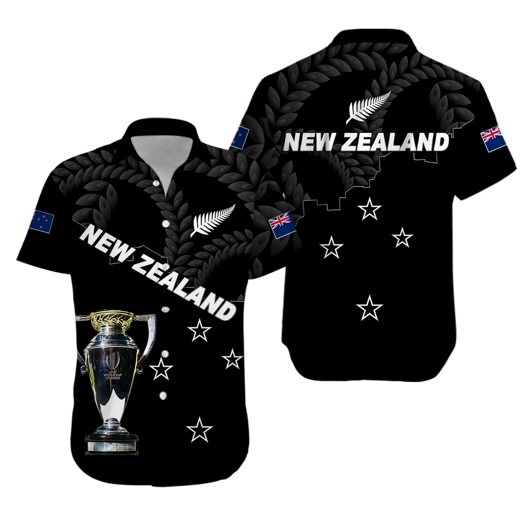 New Zealand Champions Rugby 2022 Hawaiian Shirt - LT12 Unisex Black - Polynesian Pride