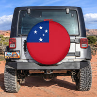 Samoa Spare Tire Cover Proud Samoan Style Flag Ver.01 LT13 Red - Polynesian Pride