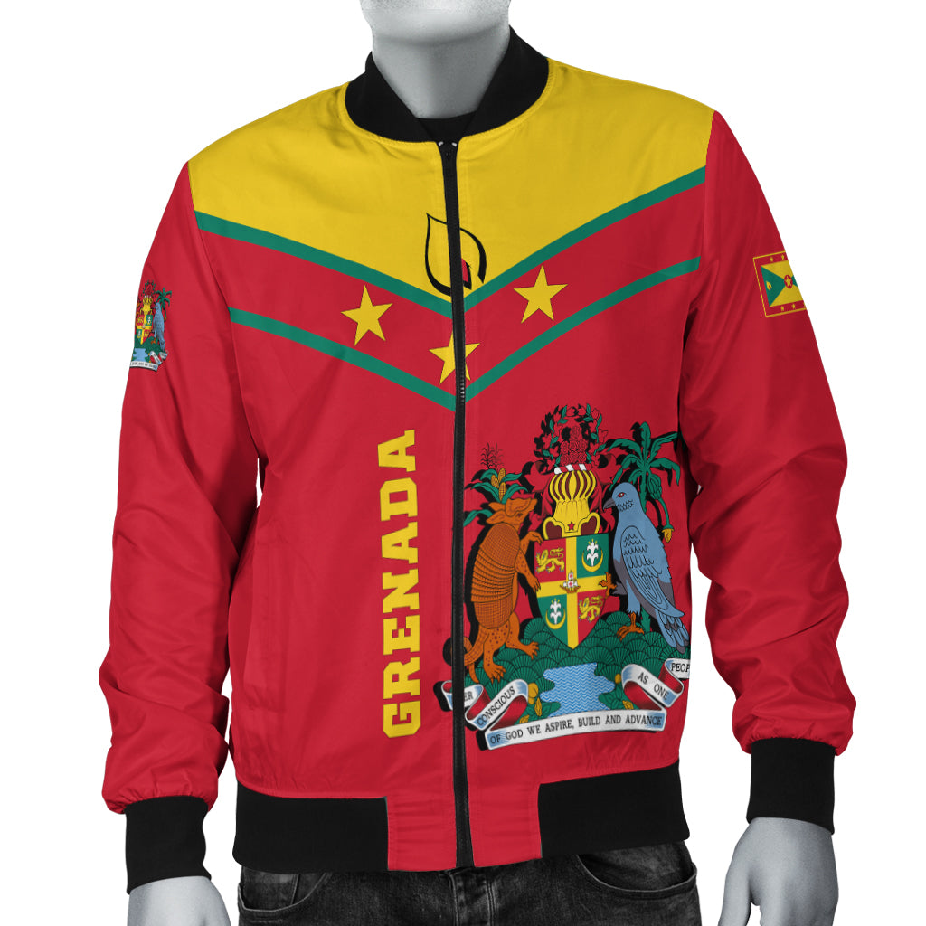 Grenada Bomber Jacket - Proud Grenadian - LT12 - Polynesian Pride