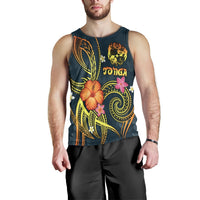 Tonga Polynesian Men's Tank Top - Legend of Tonga (Blue) - Polynesian Pride