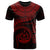 Vanuatu Polynesian Custom T Shirt Vanuatuan Waves (Red) Unisex Red - Polynesian Pride