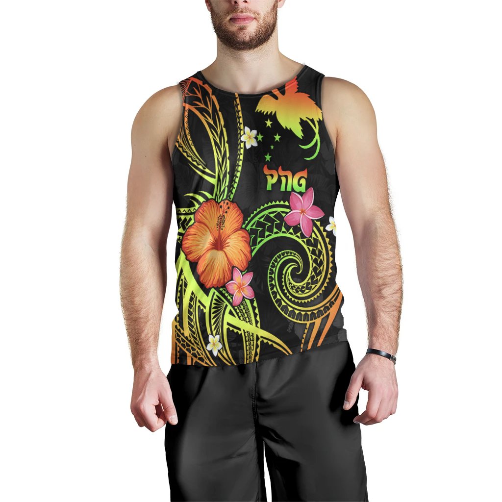 Papua New Guinea Polynesian Men's Tank Top - Legend of Papua New Guinea (Reggae) - Polynesian Pride