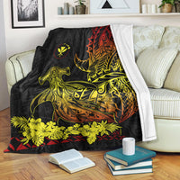 Hawaii Polynesian Premium Blanket Wild Hammerhead Sharks Fresh Life LT13 - Polynesian Pride
