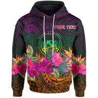Polynesian Hawaii Custom Hoodie Summer Hibiscus Unisex Reggae - Polynesian Pride