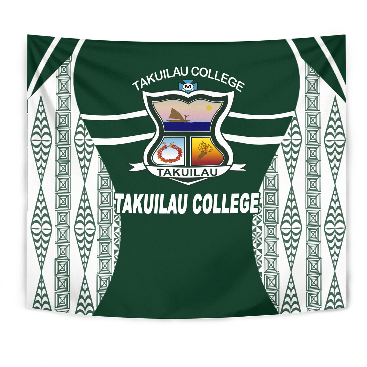 Takuilau College Tongan Patterns Tapestry - LT12 - Polynesian Pride
