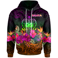 Samoa Hoodie Summer Hibiscus Unisex Reggae - Polynesian Pride