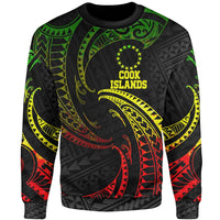 Cook Islands Polynesian Sweater - Reggae Tribal Wave Unisex Reggae - Polynesian Pride