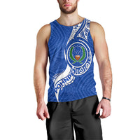 Pohnpei Men Tank Top - Micronesia Pride Blue - LT12 - Polynesian Pride