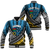 (Custom Personalised) Vanuatu Sanma Province Tribal Pattern Baseball Jacket - LT12 Unisex Blue - Polynesian Pride