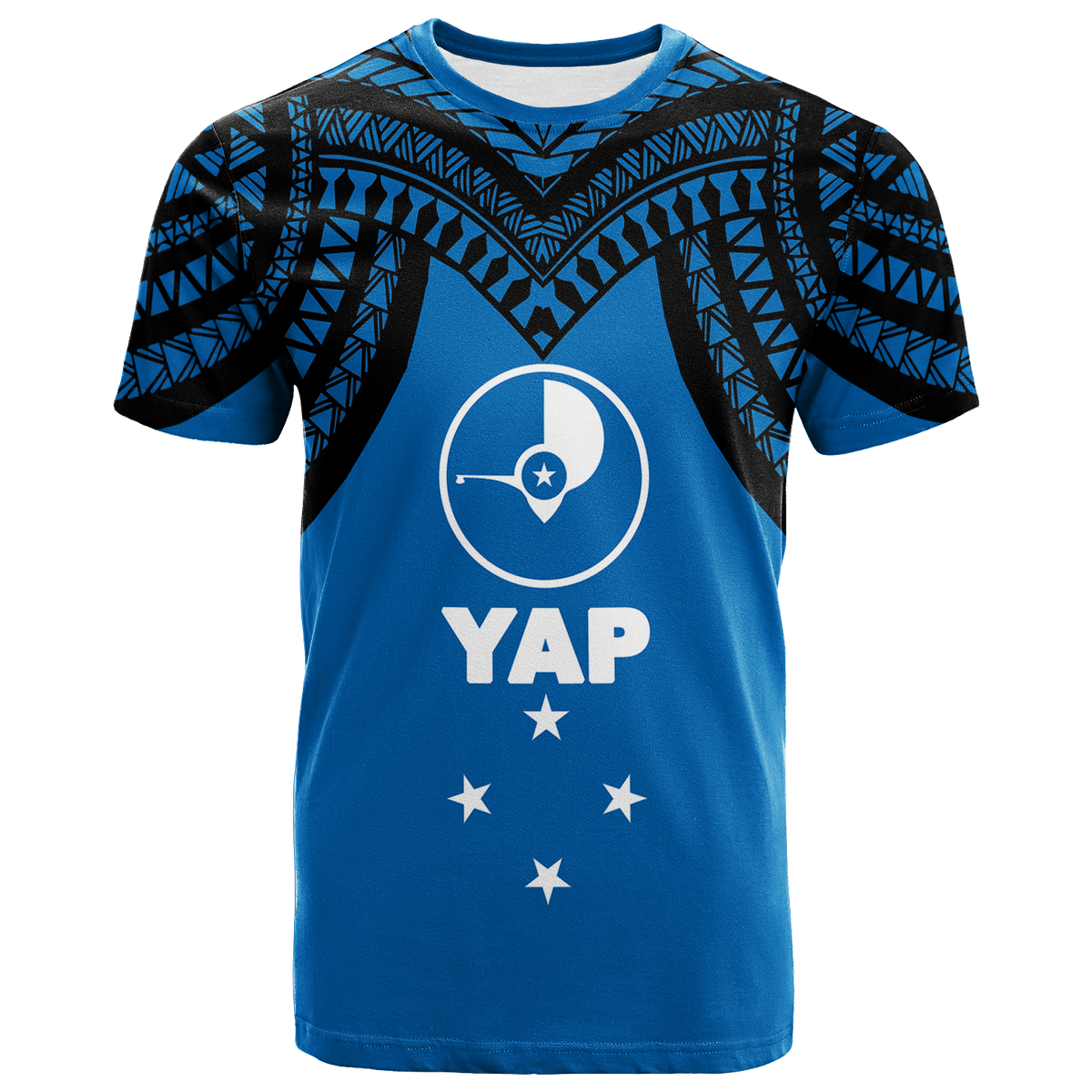 Micronesia Yap Proud Yapese T Shirt LT12 Unisex Blue - Polynesian Pride