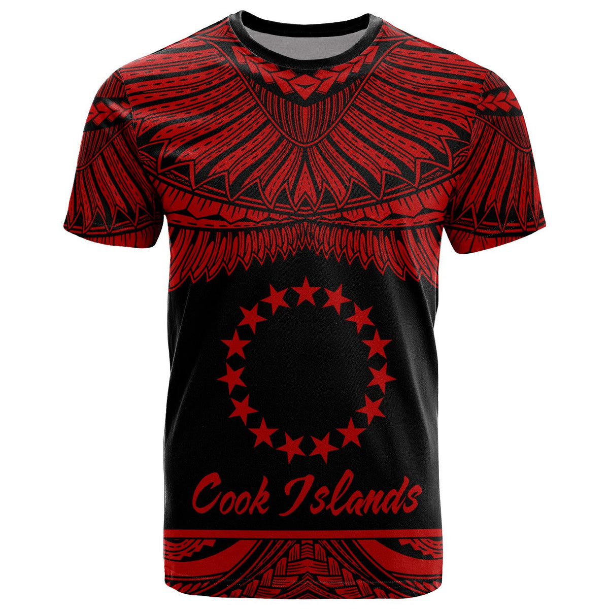 Cook Islands Polynesian T Shirt Cook Islands Pride Red Version Unisex Red - Polynesian Pride